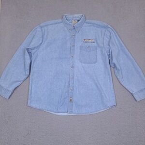 Vintage Blue Pointe Shirt Denim Mens XL Grand Rapids The Right Place Program‎